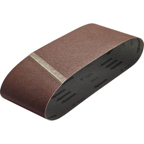 Wolfcraft Gewebeschleifbänder K120 Vario 40 x 303 mm 3 Stück für Bandschleifer (1/3)