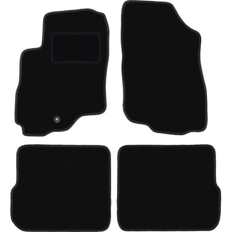 Tapis en velours noir pour : Mitsubishi Outlander I SUV (2001-2006) (1/5)