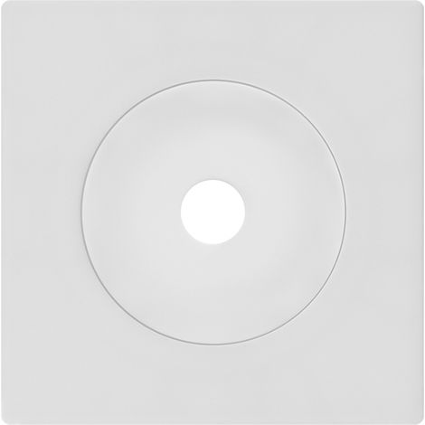 FONTINI Sortie câble blanc DOM avec plaque simple blanc – Discrétion et design épuré pour vos installations (1/5)