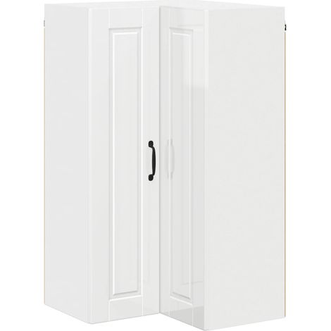 Maison Exclusive - Armario Esquinero de Pared PORTO brillante 57