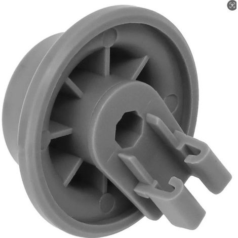 Rollers and axles for Bosch/Siemens/Nef/Beko dishwashers, a set of 8 original spare parts.