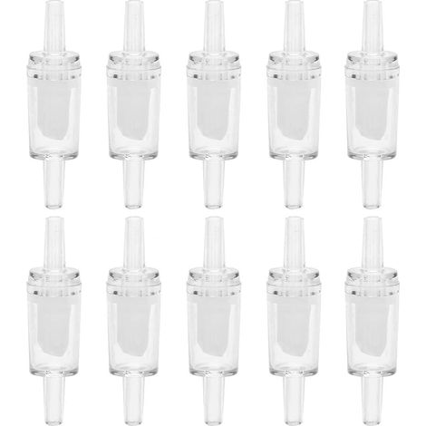 10pcs soupape de régulation du débit d'air d'aquarium Une Voie clapet Anti-Retour d'aquarium réservoir de Poissons oxygène Pompe à air soupape de retenue (1/5)