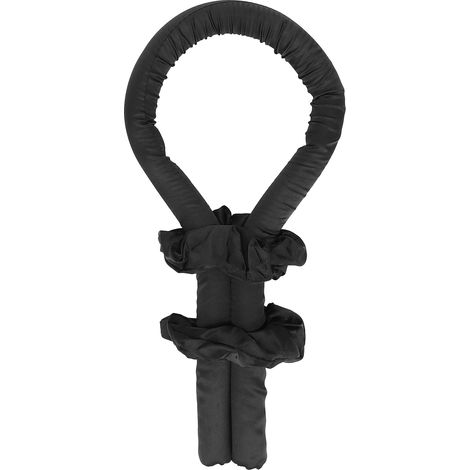 Rouleau à friser sans chaleur, bigoudis en mousse, outil de bouclage pour cheveux, noir (1/5)