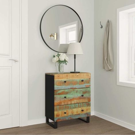 Buffet - Armoire de rangement Enfilade 60x33x75 cm Bois massif de récupération BV987611 - BonneVie (1/5)