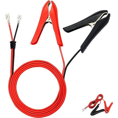 Pinces crocodiles de batterie de 1,8 m à clipser avec câble d'extension Quick Splice Crimp Lock Terminal, outils ménagers (1/4)