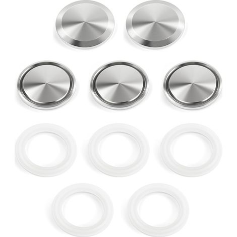 5 Embouts Sanitaires Tri-Clamp - Acier Inoxydable 304 - Bouchon Fermeture Tube 2 Pouces - Résistant Corrosion Pression - Industrie Agroalimentaire Chimie - 51mm Diamètre (1/5)