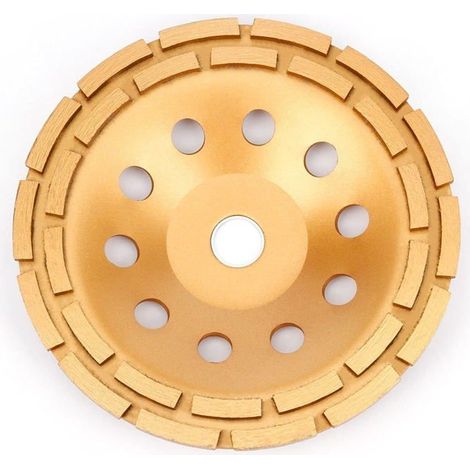 HONORNIC - Diamant Meule 230 x 22,2 mm - Turbo Diamant Meule Boisseau pour Béton, Granit, Pierre, Marbre, Pierre, Maçonnerie, Brique, Crépi,