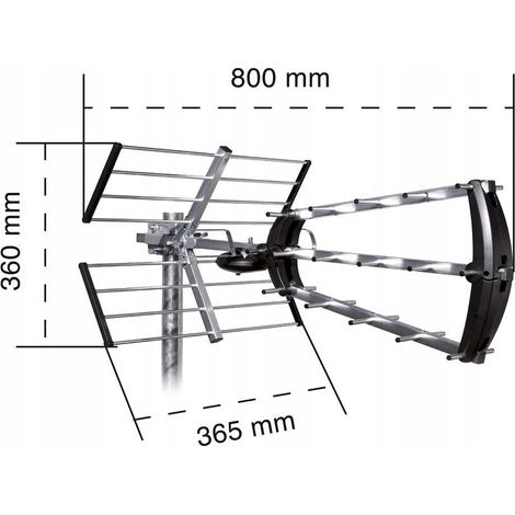 Antenna esterna Metronic 415054 filtro 4G 5G 26 dB