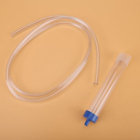 1 herramienta de limpieza, sifón manual, tubo de PVC, grava, acuario pequeño (1/5)
