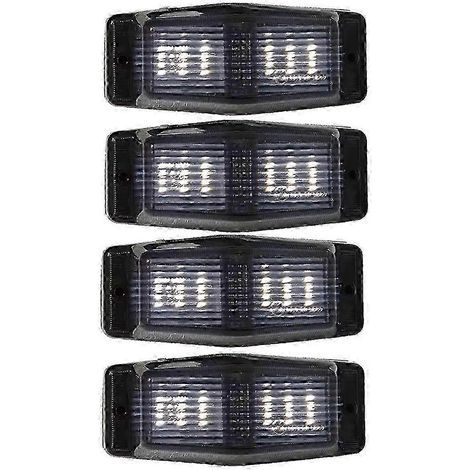 Lot de 4 feux de gabarit avant à LED blanc fumé pour camion MAN, feux indicateurs de double brûleur