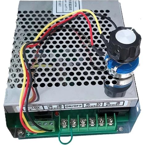 Kits de moteurs de broche CNC Kit de moteur de broche CNC refroidi par Air, 0,8 kw, 20000 tr/min, ER16/mandrin 800W, moteur de broche + régulateur de vitesse d'alimentation for la gravure(Power Supply (1/5)