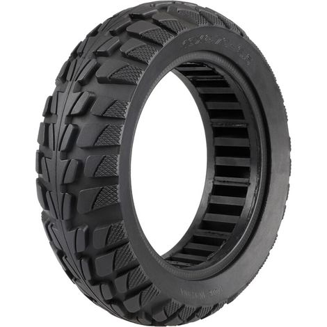 Pneu Solide - 10 Pouces - 10x2.7-6.5 - Scooter Électrique Tout-Terrain - Avant Arrière - Non Pneumatique Tubeless - Noir (1/5)