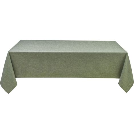 Homemaison – Nappe rectangulaire enduite et anti-taches 145x240 cm – 100% polyester déperlant – Lavable en machine à 30° – Finition ourlée