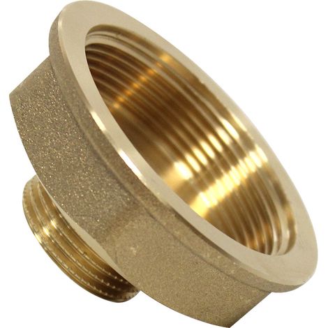 Watts – Mamelon laiton femelle/mâle réduit 2"-1" – Raccord plomberie pour installation sanitaire – Étanchéité avec ruban téflon