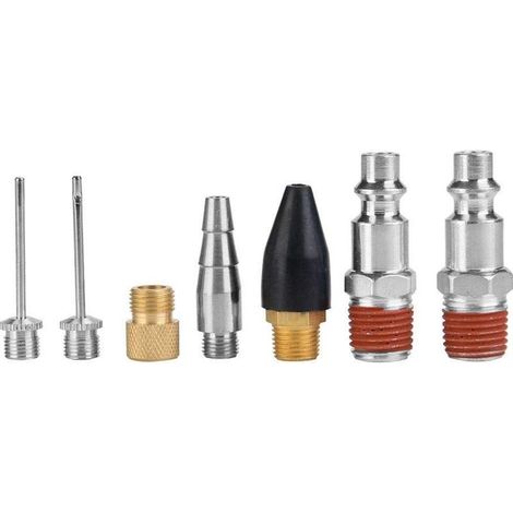 Lot 20 raccords compresseur air – soufflette pneumatique – cheval – ensemble accessoires (1/5)