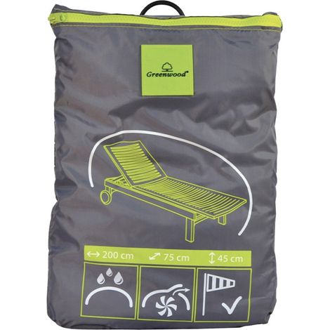 Wasserdichte Abdeckung für Garten-/Strandliege 200x75x45cm CVL