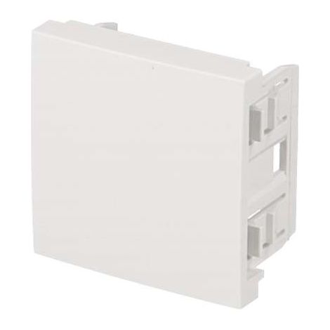 Obturateur enclipsable 45x45 – Accessoire pour goulotte électrique – Montage encastré ou en saillie – Couleur blanc – Efapel (1/2)