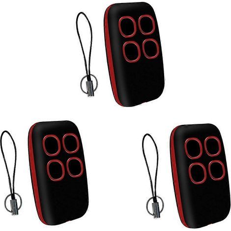 3pcs 250-913MHz Garage Remote Control Duplicator Multifrequency Copy Remote Control Universal Door O Red (1/4)