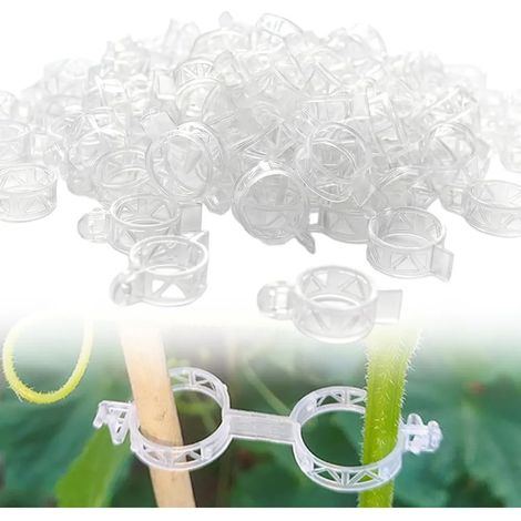 100 clips de fixation en plastique scuriss pour plantes (1/5)