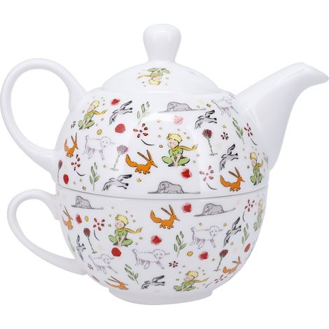 Théière égoïste Le Petit Prince avec tasse en porcelaine (1/5)