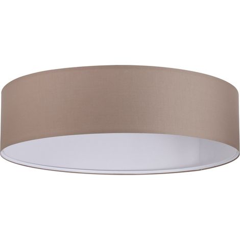 Ideal Lux Paralume cilindro tortora Collezione SET 1 luce D70 H18 tessuto (1/4)