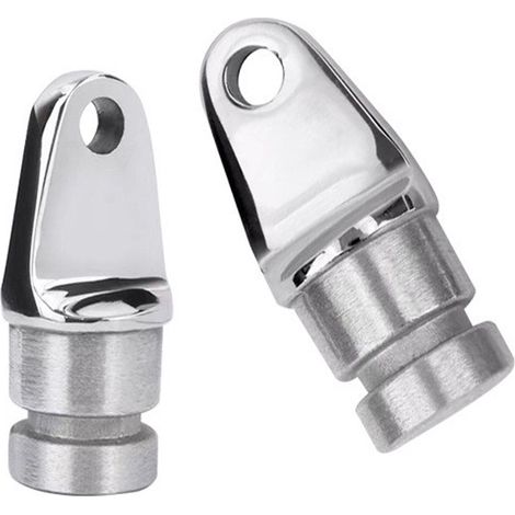 Marine metal fittings for boats, yachts and recreational vehicles, sliding hood and integrated sunshade, 22 mm.