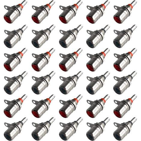 30Pcs Premium Prises Femelle RCA, Adaptateur de Connecteur Jack Femelle RCA, Montage sur Panneau de Prise RCA, Connecteur de Prise de Montage sur Panneau de Châssis Phono RCA (1/3)