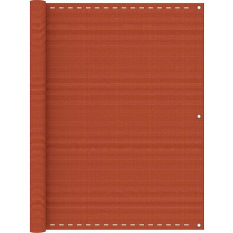 vidaXL Toldo para balcón HDPE naranja 120x500 cm (1/5)