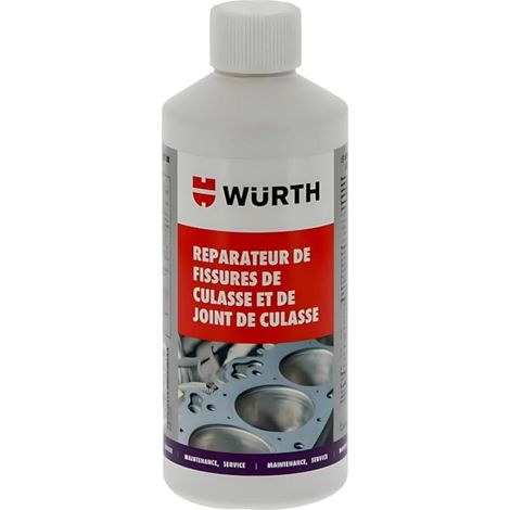 Réparateur de fissures de culasse et de joint de culasse – Solution rapide pour fuites – Application simple sans démontage – 500 ml – Wurth