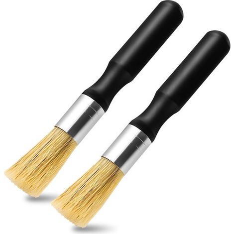 Barista-Pinsel – Kaffeepinsel mit Holzgriff – 2er-Pack (1/5)