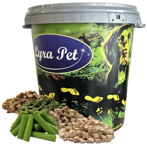 1 kg (5 x 200 g) Lyra Pet® Katzensnack Mix gefriergetrocknet in 30 L Tonne (1/5)