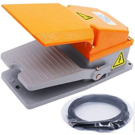 Interrupteur à pédale lourd en métal AC 380V 15A SPDT NO NC – Boîtier en aluminium – Cale anti-dérapante – Pour machines-outils (1/5)