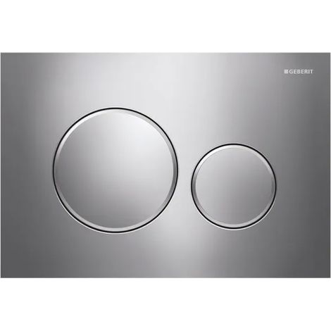 PLACCA 2 TASTI MODELLO SIGMA 20 CROMATO/SATINATO/CROMATO   GEBERIT