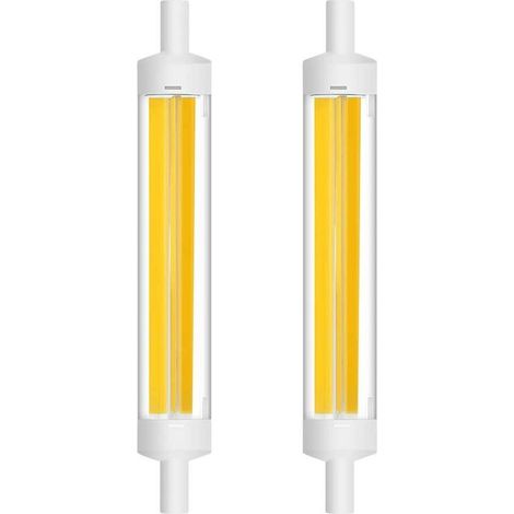15W blanc chaud 2pcs double extrémité lumière prise horizontale lumière crue remplacer la lumière aux halogénures d'or，pour l'éclairage intérieur et extérieur, la décoration (1/5)