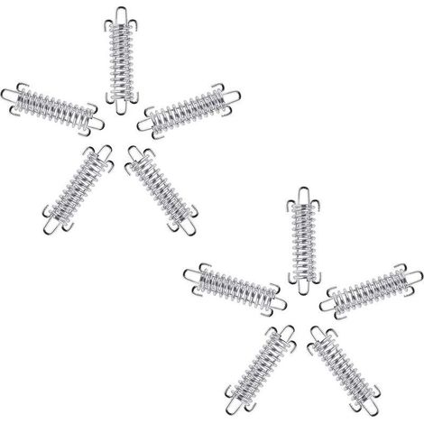 10 Pièces Boucle à Ressort de Tente, Fermoir à Ressort en Acier Inoxydable, Kit de Fixation de Voile Solaire, Fixations d'ombrage de Voile, Utilisé pour Les Accessoires de Camping en Plein Air (1/5)
