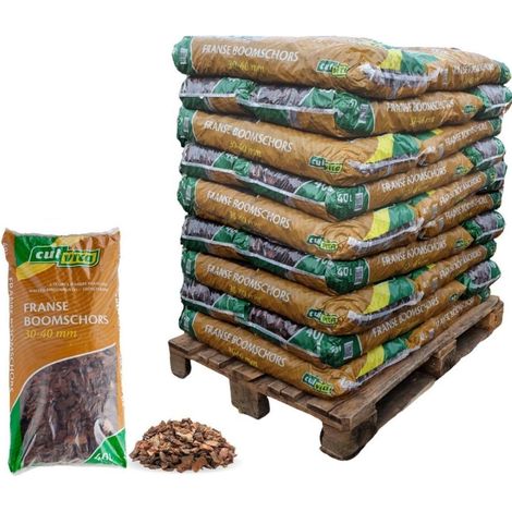 Écorce de Pin Maritime Paillage Décoratif pour Jardin et Allées 30-40 mm - 1560 L (Palette) - PANGIVO (1/5)