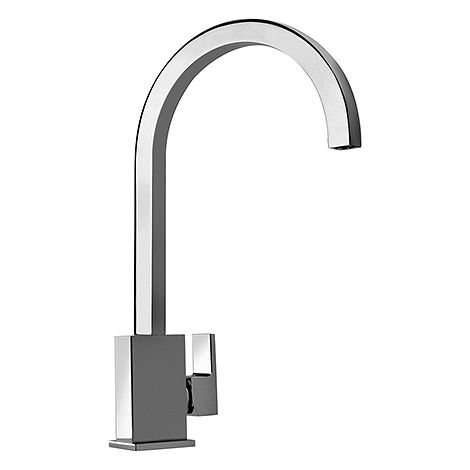 Rubinetto Miscelatore monoforo per lavello cucina Piralla serie Sorgente con bocca alta orientabile 0SG00104A16 cromato (1/2)