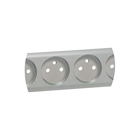 Legrand 068425 Titan-Blende von Legrand Céliane für eine vorverkabelte, kompakte 2P+T-Vierfachsteckdose