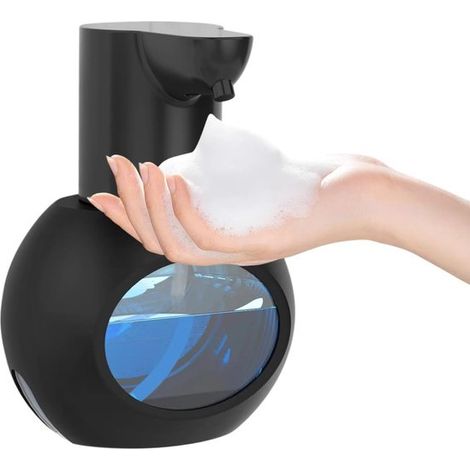 Dispenser automatico di sapone in schiuma per 420 ml, senza contatto, a parete, regolabile su 4 livelli, ricaricabile con sensore, per cucine. (1/5)