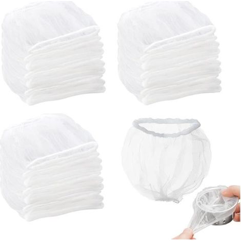 300pcs Sac Filtrant Pour éVier, Sacs De CréPine D'éVier De Maille Jetables, Filtre De Vidange En Maille Sac En Filet Pour Cuisine (1/4)