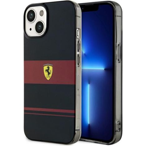 Custodia rigida nera/nera Ferrari FEHMP14SUCOK per iPhone 14/15/13 6.1" con IMD Combi MagSafe. (1/5)
