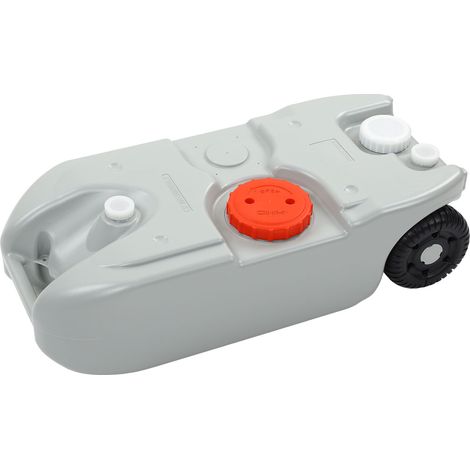 Réservoir d'eau portable 40L HDPE pour camping-car et bateau - Jerrycan à roues universel grande capacité (1/5)