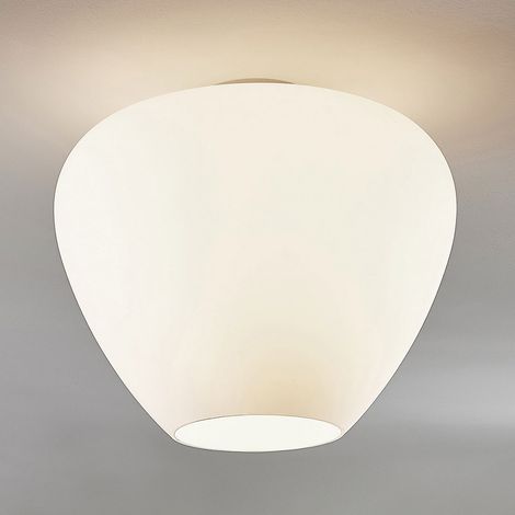 [GEBRAUCHT] B-Ware Lindby Glas Deckenlampe Bibiane Deckenlampe Deckenlicht Leuchte Lampe Opalweiß