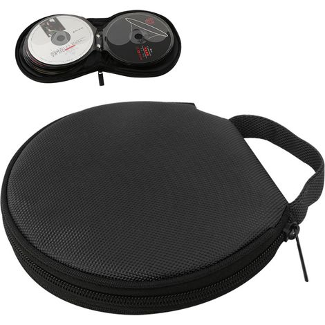 Étui de transport portable pour CD/DVD, capacité de 20 disques, étanche, compact et facile à ranger pour la voiture, la maison et les voyages. (1/5)