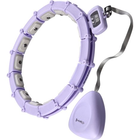 HHM14 HULA HOOP VIOLETT MAGNETISCH MIT GEWICHT + ZÄHLER HMS (1/5)