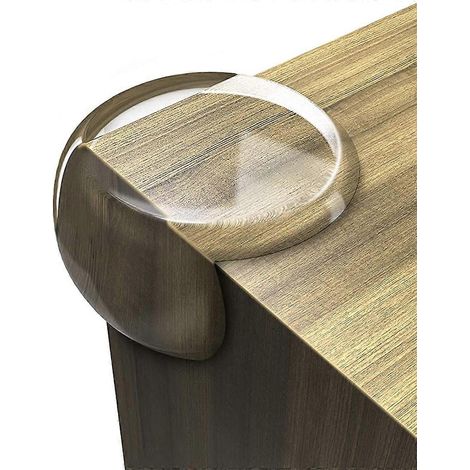 Protections d'angles pour table bébé, 12 protections d'angles transparentes pour la sécurité des meubles d'enfants, pour bureaux, lits, cheminées, tables, coins et bords fragiles + (1/5)