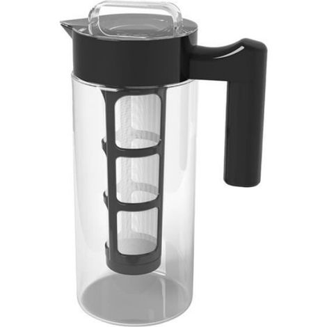 CafetièRe Cold Brew, CafetièRe GlacéE en Verre et Infuseur à Thé avec Pichet Anti-Fuite avec Filtre en Maille COFFEE POT (1/4)