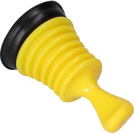 Déboucheur manuel pour canalisations de toilettes, outil de débouchage pour cuisine et salle de bain, jaune (1/5)
