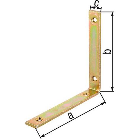 Corniere poutre 140x140x20 mm zingué jaune (1/4)