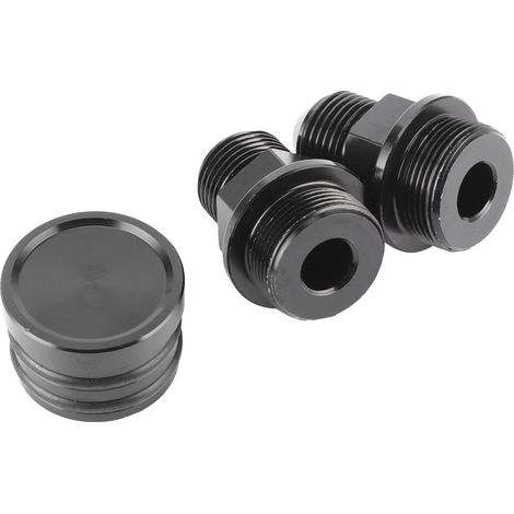 M28 auf 10AN Adapterstecker für Honda B16 B18C Zylinderkopfentlüftungen, schwarzes Zubehör, Entlüftungsanschluss, Entlüftungsstopfen, motorkompatibel (1/5)